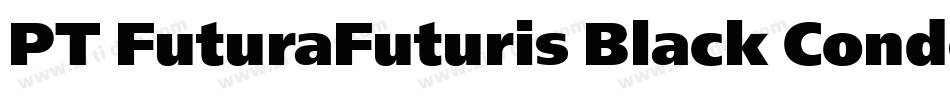 PT FuturaFuturis Black Condensed Cyrillic字体转换